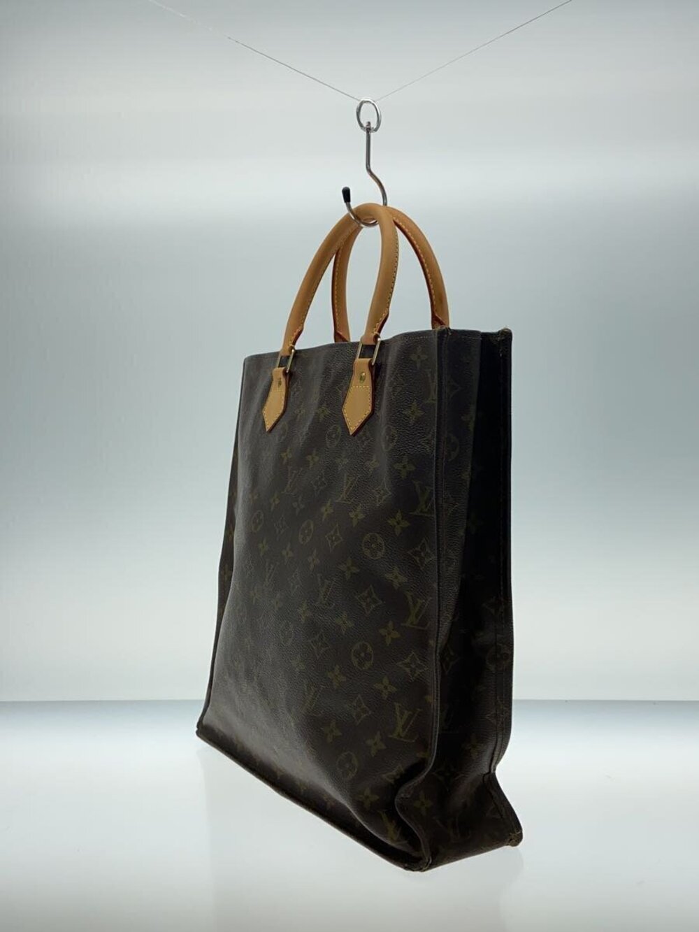 Louis Vuitton Brown Sac Canvas Monogram Plat Brown